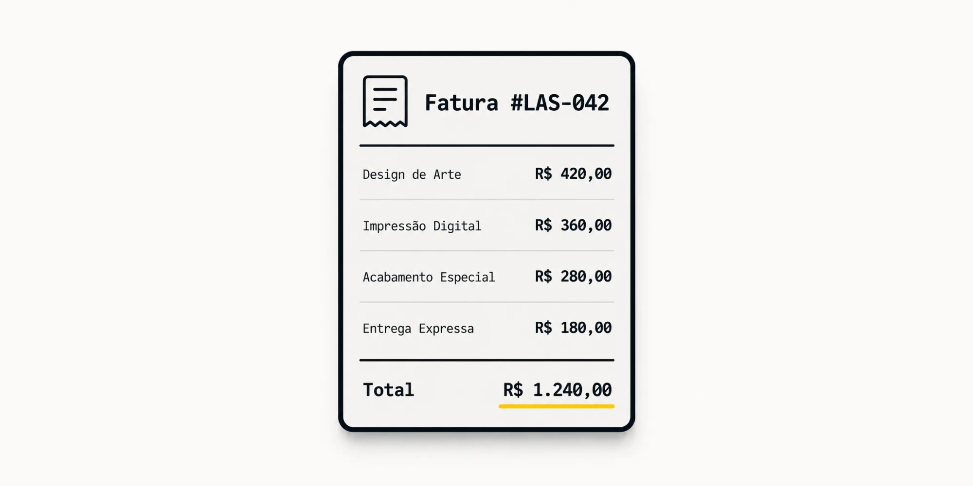 Faturamento em até 5×